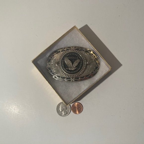 Accessories Vintage Metal Belt Buckle American Coin Holder Belt